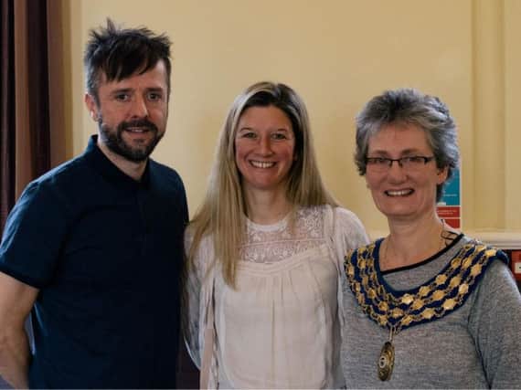 From left: Keith Ayling, Kate Ayling, and Kenilworth mayor Cllr Kate Dickson