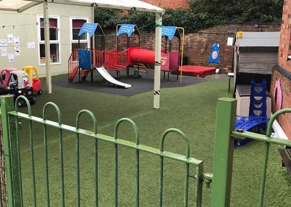 Part of the play area at Westgate Preschool.