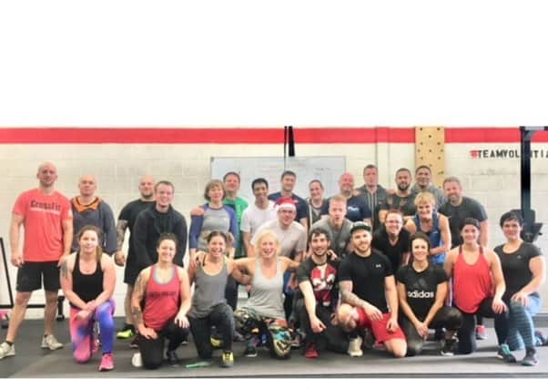 Rugby's CrossFit Volentia members gathered for the camera in December
