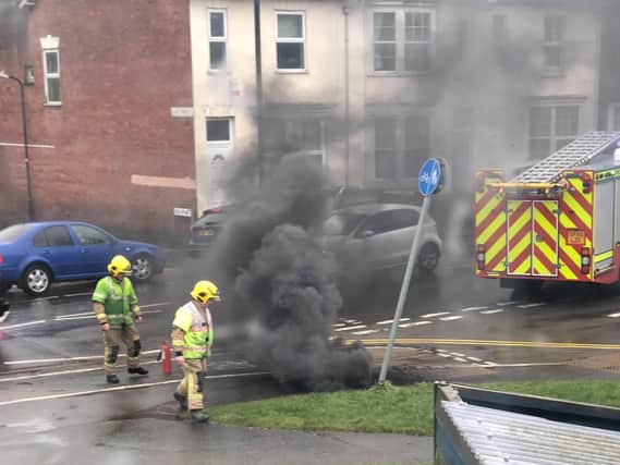 Firefighters at the scene. Photo: Bethany Spall.