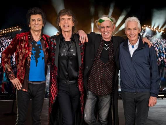 Ronnie Wood, Mick Jagger, Keith Richards and Charlie Watts