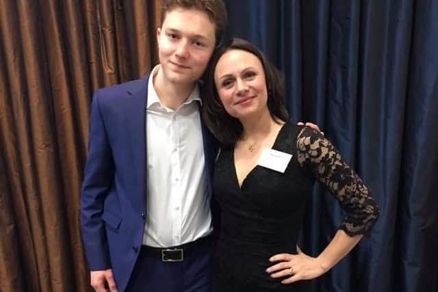 Angus Baskerville (left) with Nancy Doyle, an occupational psychologist