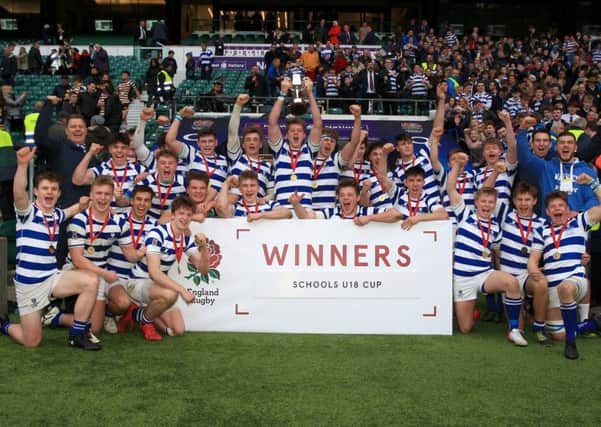 Warwick School Under-18s tasted success again at Twickenham in the Schools Cup. Pictures: Capture the Event