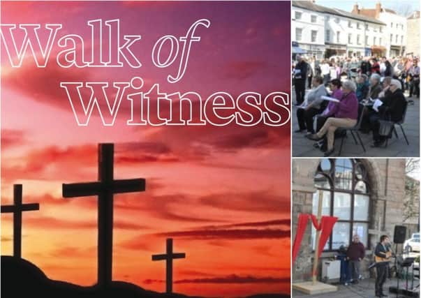 The Walk of Witness an Good Friday Service will be taking place in Market Place next week, Photo provided by Churches Together Warwick.