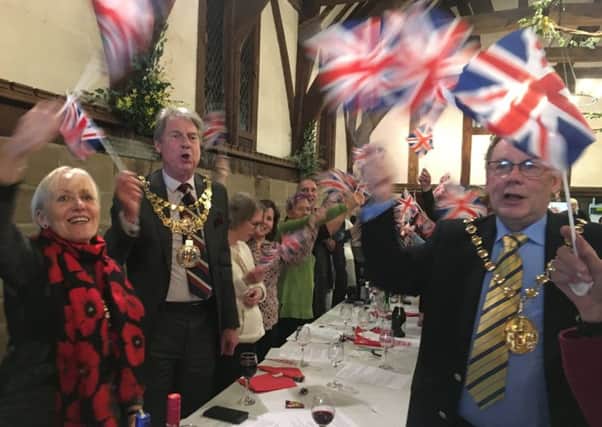 The 'Sing with your Supper' event at the Lord Leycester Hospital in Warwick.