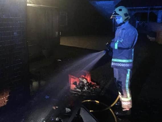 A firefighter at the scene. Photo: Kenilworth Fire Station