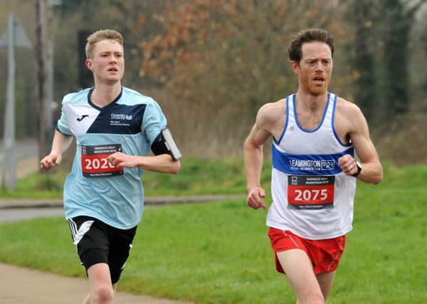 Eventual winner Dominic James and runner-up Tom Foulerton battle it out. Pictures: Morris Troughton