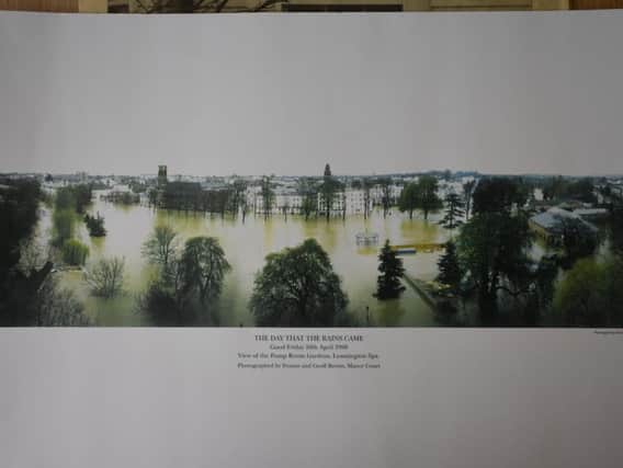 The Day that the Rain Came. Photo of the flooding of Leamington in April 1998 by Yvonne and Geoff Brown of Manor Court.
