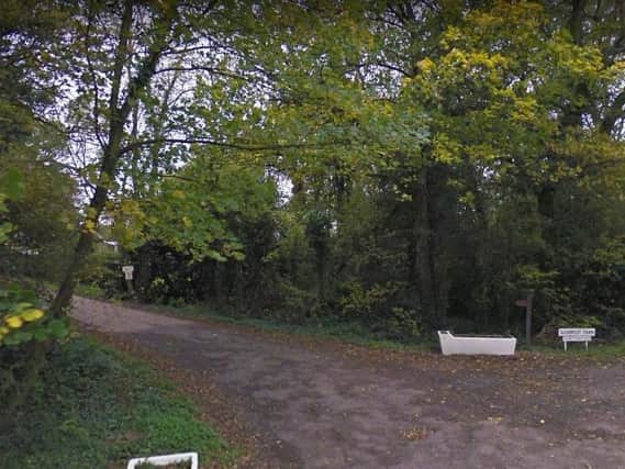 The entrance to Goodrest Farm off Rouncil Lane. Copyright: Google Street View
