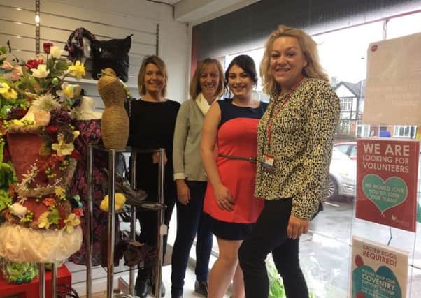 Staff from Mytons Fundraising department took over the charitys Bedford Street shop in Leamington.