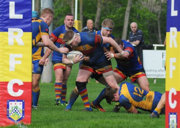 Leamington press for a try late on. Pictures: Morris Troughton