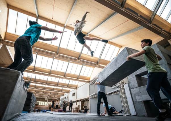 Motionhouse Dance Company now has a rehearsal space at Vitsoe's new production building in Leamington.