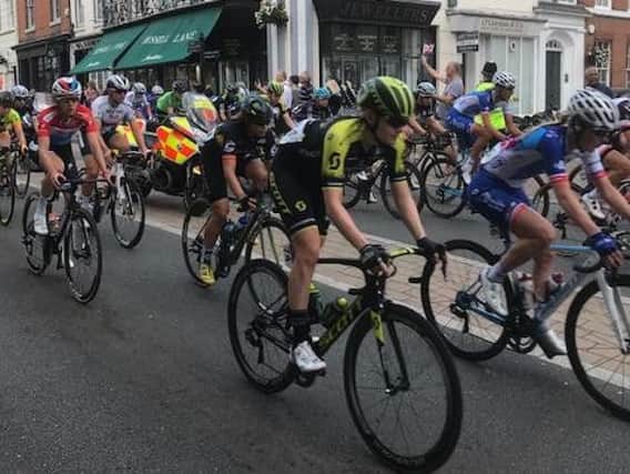 The OVO Energy Women's Cycling Tour coming through Warwick. Photo by Martin Batchelor
