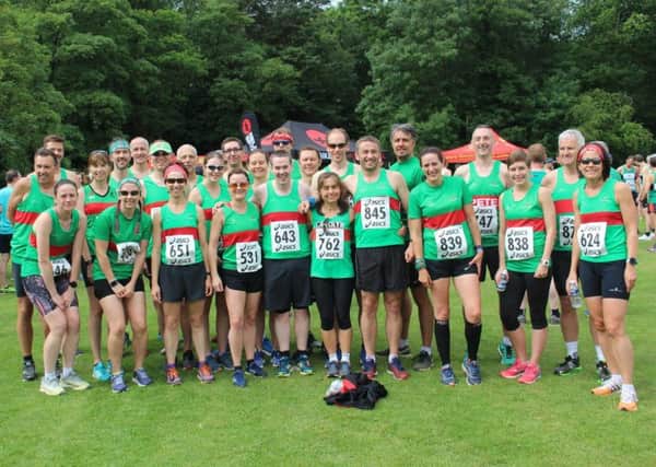 Spa Striders line up ahead of the Arden 9.