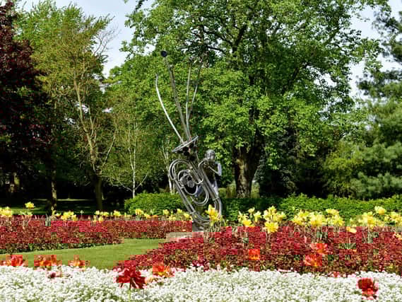 File picture: A floral display at Caldecott Park.