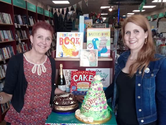 Judy Brook and Tamsin Rosewell of Kenilworth Books at its recent 50th birthday celebrations