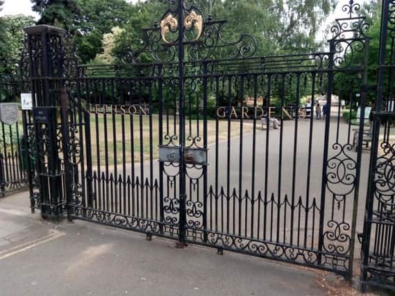 The man died in Jephson Gardens on Monday