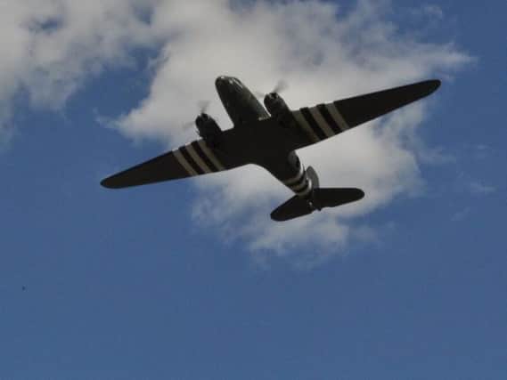 The Dakota fly past at the Cubbington Fun Day