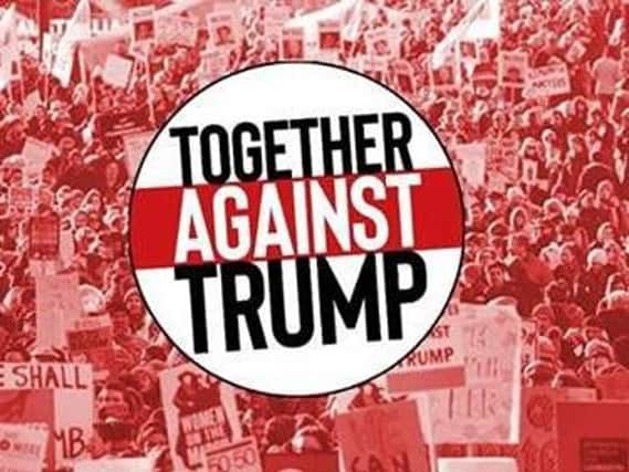 Together Against Trump logo.