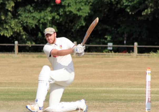 Jamie Maynard on his way to a fine 63 for Wellesbourne. Picture submitted