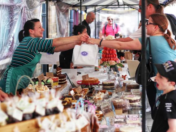 Traders and customers at last year's Kenilworth Food Festival