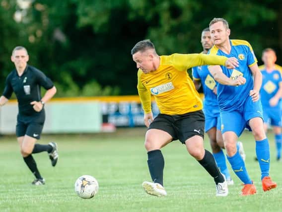 Ben Mackey was on target for Racers in their 4-0 win at Coventry Plumbing on Tuesday evening.