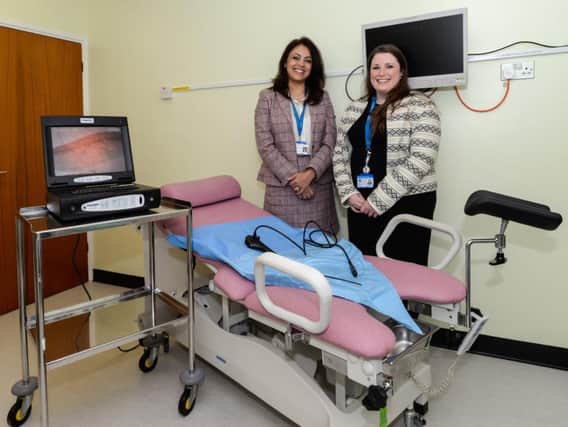 From left, consultant obstetrician and urogynaecologist/ clinical lead for urogynaecology Supriya Bulchandani and Kara Marshall, group manager for womens and childrens services. Photo by Eddie White