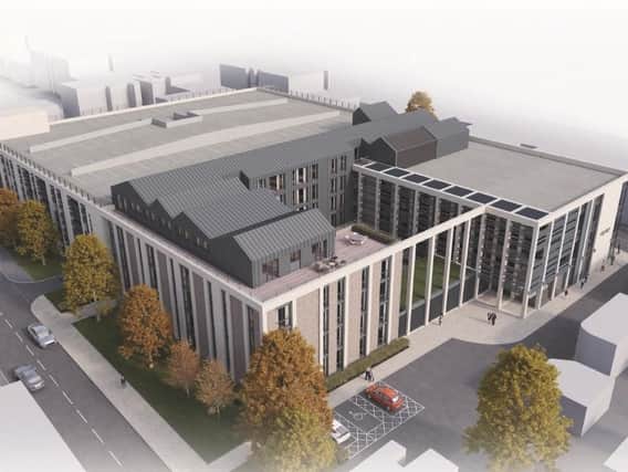 CGI of Warwick, District Council's proposed new headquarters in Leamington town centre.