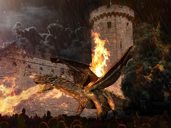 Warwick Castles dramatic new attraction Dragon Slayer opens next week, promising a 40-metre tall dragon, pyrotechnics and more