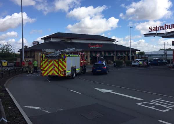 Firefighters were called out to Frankie and Benny's at Leamington Shopping Park this morning.