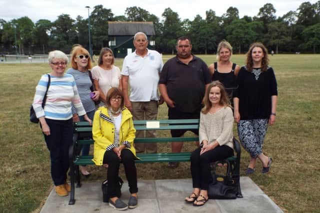 A memorial bench has also been placed in Victoria Park in Leamington.
