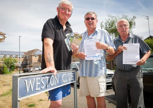 Residents are not happy with the continued parking issues and hazards, that have not been addressed.

Pictured: John Carroll, Patrick Askins & Arthur Harvey. NNL-180808-005622009