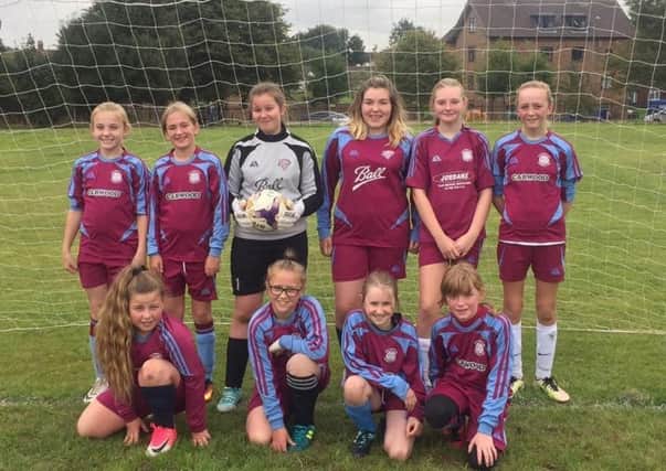 Hillmorton's Under 13 Girls lined up for the camera back in September, at the start of last season