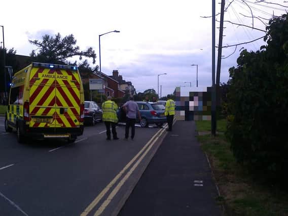 The scene at the junction of Dalehouse Lane and Knowle Hill. Photo: Ross McLean