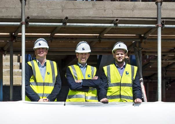 Left to right:  Tim Perkins, construction director, Keir Edmonds, managing director and Alan Shadbolt, commercial director.