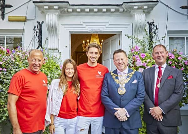 Forever Living in Warwick hosted a meal packing event, which was attended by Made in Chelsea stars Harry Baron and Melissa Tattam as well as the Mayor of Warwick Richard Eddy and the mayor's consort.