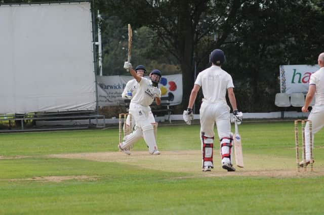 Mohammed Ahmed holes out off the bowling off Matt Hancock. Picture: Morris Troughton