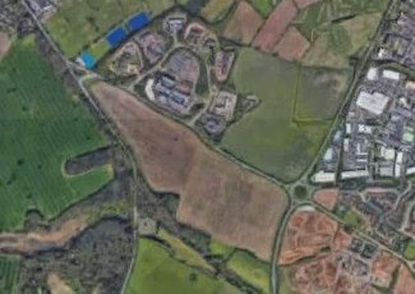 The Gallows Hill Site in Warwick. View from Google Maps.
