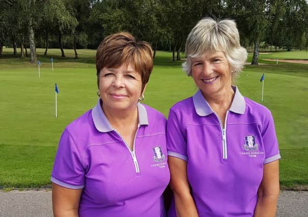 Sue Jones and Deb Harrad, who have reached the national finals of the Daily Mail Foursomes next month