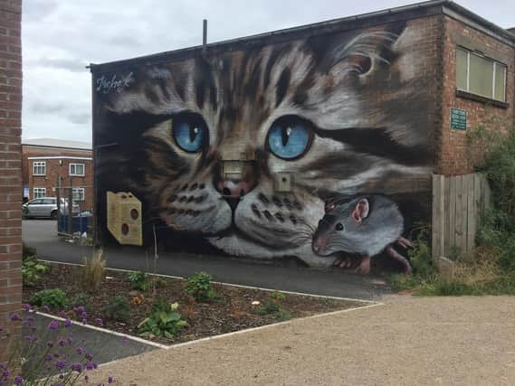 The new mural in Old Town in Leamington.