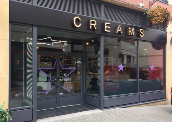Creams in the Regent Court shopping area.