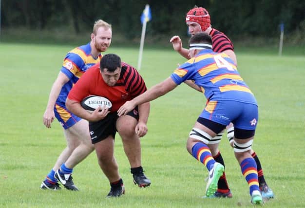Ben Dawes in Saturday's win at Old Halesonians