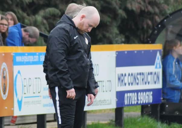 Scott Easterlow was in no mood for excuses after his side's FA Vase exit at the hands of Wellington Amateurs.