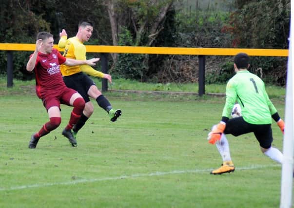 Wade Malley fires home Racing Club Warwick's third. Pictures: Morris Troughton