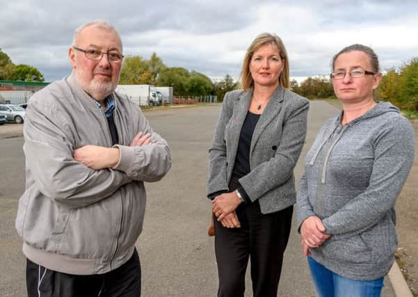 Concerns have been raised, after a recent group of travellers set up camp on land near the Warwick Corp of Drums. Despite threatening behavior towards local business owners, local Police declined to attend, based on insufficient officers being available at that time.

Pictured: Cllr. Martyn Ashford & Deborah Unitt & Louise Wyatt. NNL-180210-214556009