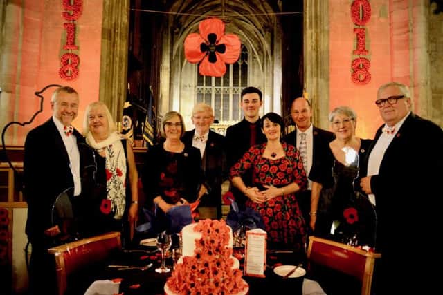 Members of the Warwick Poppies 2018 project at the launch event last week. Photo by Gill Fletcher.