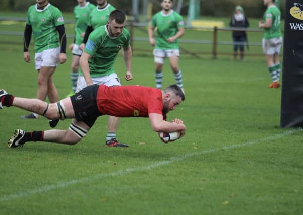 Ben Thompson scored a hat-trick of tries in the county cup win