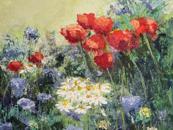 Poppies, by Julia Essex, on show at the Leamington Studio Artists exhibition