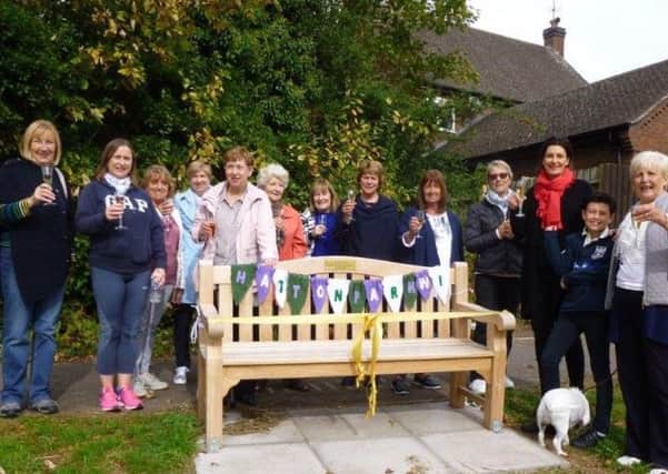 The new bench, which has been provided by the Hatton Park WI. Photo supplied by Hatton Park WI.
