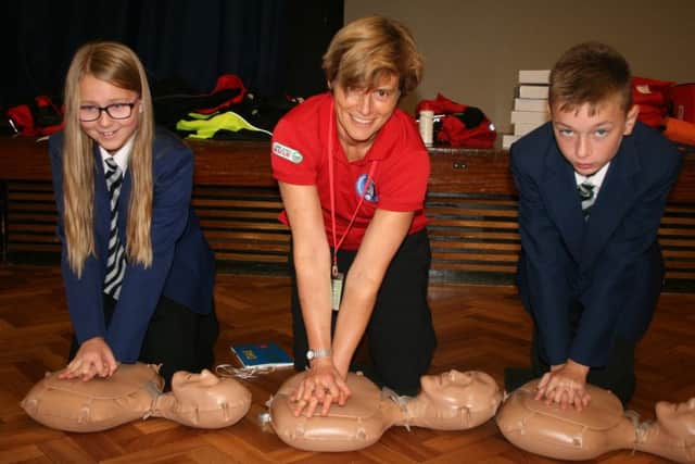 CPR training at Campion School
